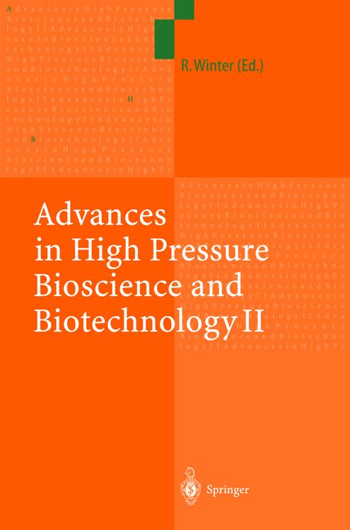 Produktbild: Advances in High Pressure Bioscience and Biotechnology II