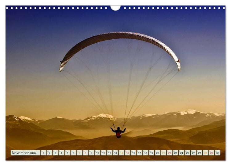 Produktbild: Freiheit und Abenteuer - Paragliding (Wandkalender 2026 DIN A3 quer), CALVENDO Monatskalender