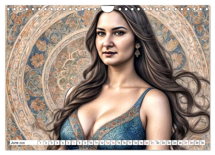 Produktbild: The Muse Moira in Twelve Facets (Wall Calendar 2026 DIN A4 landscape), CALVENDO 12 Month Wall Calendar