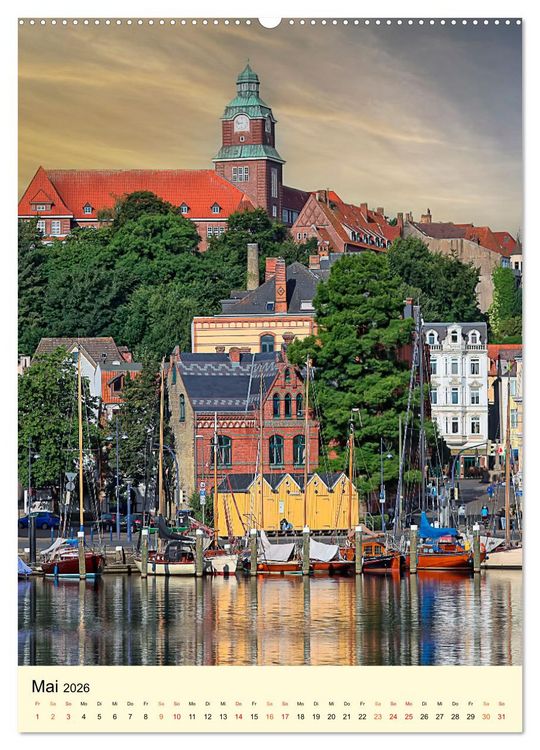 Produktbild: Flensburg - so bezaubernd (hochwertiger Premium Wandkalender 2026 DIN A2 hoch), Kunstdruck in Hochglanz