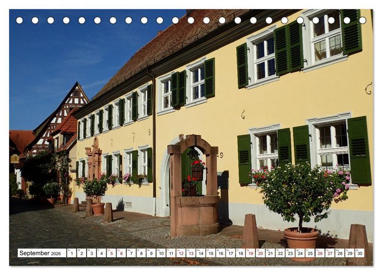 Produktbild: Liebliche Bergstra&szlig;e - Burgen, Wein und Fachwerk (Tischkalender 2026 DIN A5 quer), CALVENDO Monatskalender