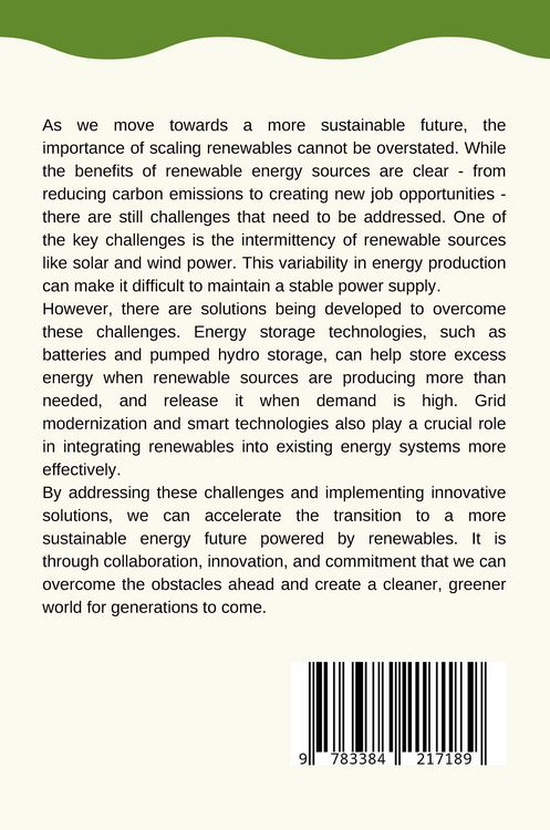 Produktbild: Scaling Renewables: Challenges & Solutions