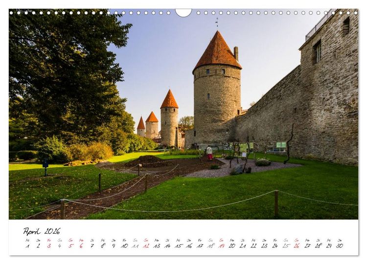 Produktbild: Tallinn Altstadt (Wandkalender 2026 DIN A3 quer), CALVENDO Monatskalender
