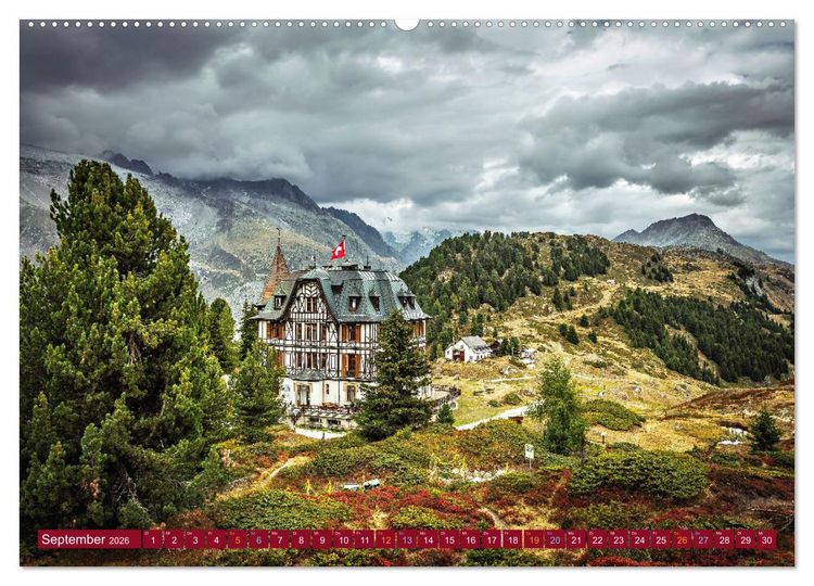 Produktbild: Hotspots im Wallis - Schweiz (hochwertiger Premium Wandkalender 2026 DIN A2 quer), Kunstdruck in Hochglanz