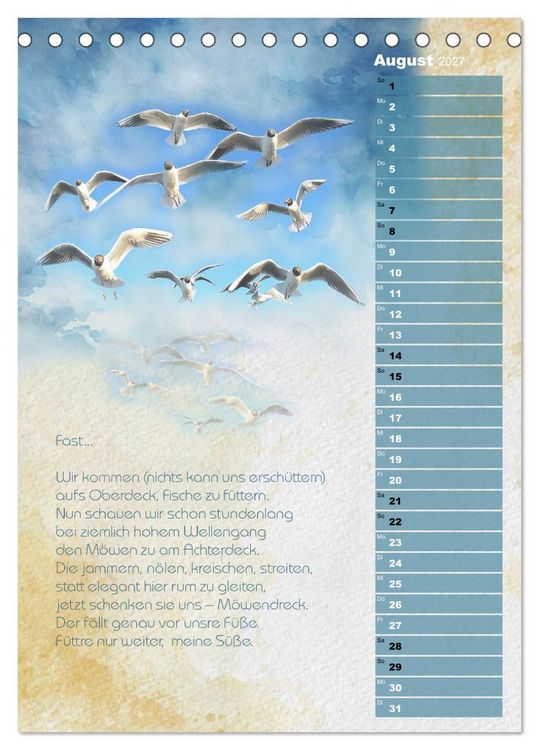Produktbild: Wenn alle M&ouml;wen Emma hie&szlig;en... (Tischkalender 2027 DIN A5 hoch), CALVENDO Monatskalender