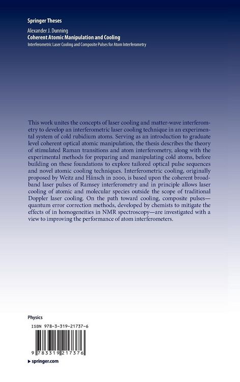 Produktbild: Coherent Atomic Manipulation and Cooling