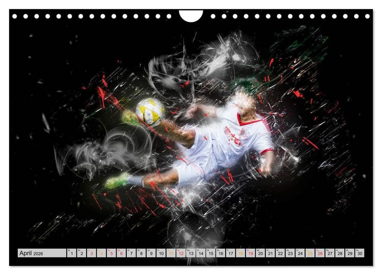 Produktbild: Fu&szlig;ball - extrem (Wandkalender 2026 DIN A4 quer), CALVENDO Monatskalender