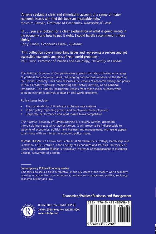 Produktbild: The Political Economy of Competitiveness