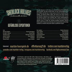 Produktbild: Sherlock Holmes - Gef&auml;hrliche Expeditionen,1 Audio-CD