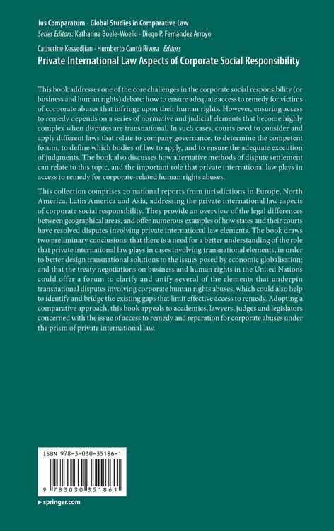 Produktbild: Private International Law Aspects of Corporate Social Responsibility