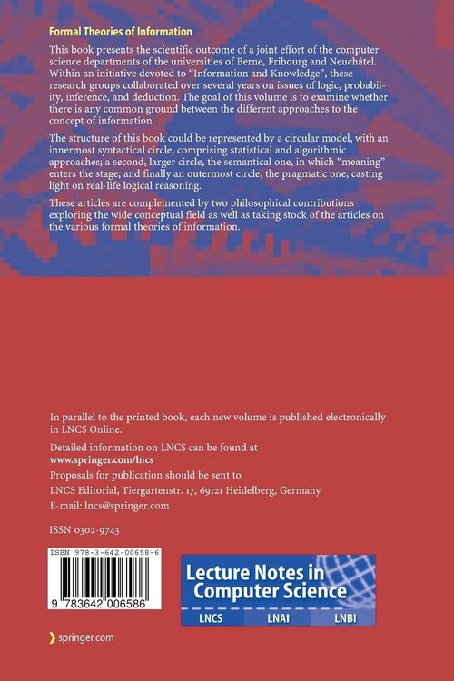 Produktbild: Formal Theories of Information