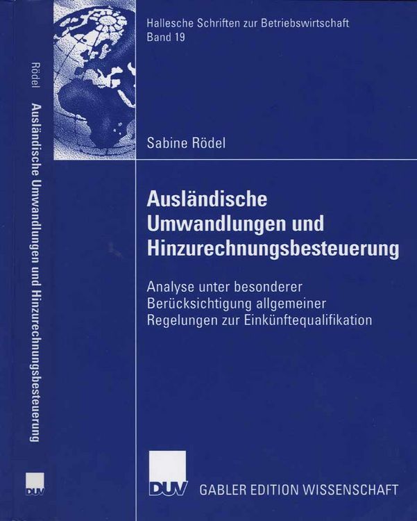 Produktbild: Ausl&auml;ndische Umwandlungen und Hinzurechnungsbesteuerung