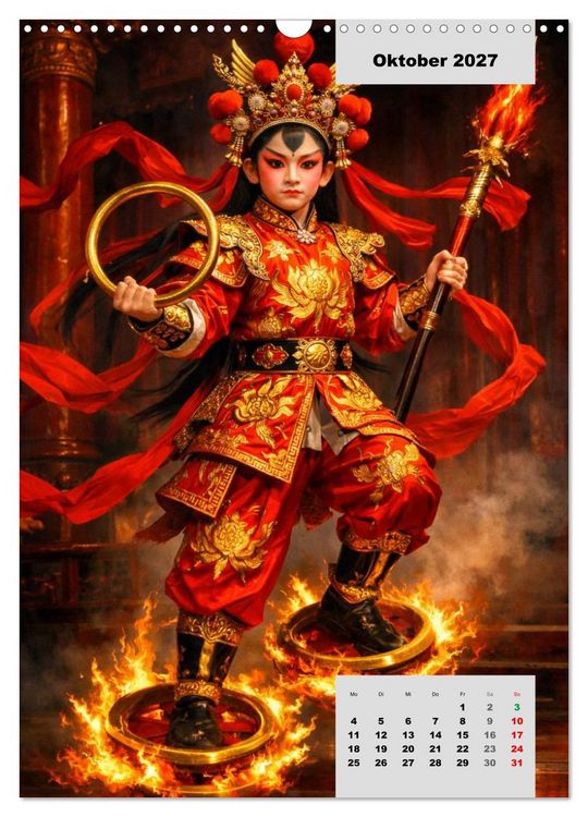 Produktbild: Masken und Magie &ndash; Die Gesichter der Peking-Oper (Wandkalender 2027 DIN A3 hoch), CALVENDO Monatskalender