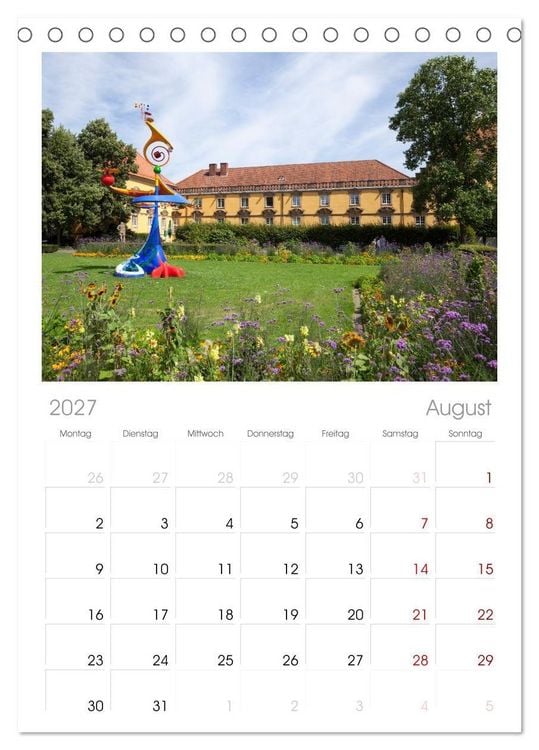 Produktbild: Tischplaner 2027 - Osnabr&uuml;ck - Momente einer Reise (A5 Tischkalender zum Aufstellen) CALVENDO