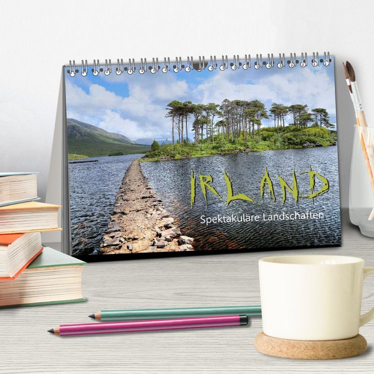 Produktbild: Irland - spektakul&auml;re Landschaften (Tischkalender 2026 DIN A5 quer), CALVENDO Monatskalender