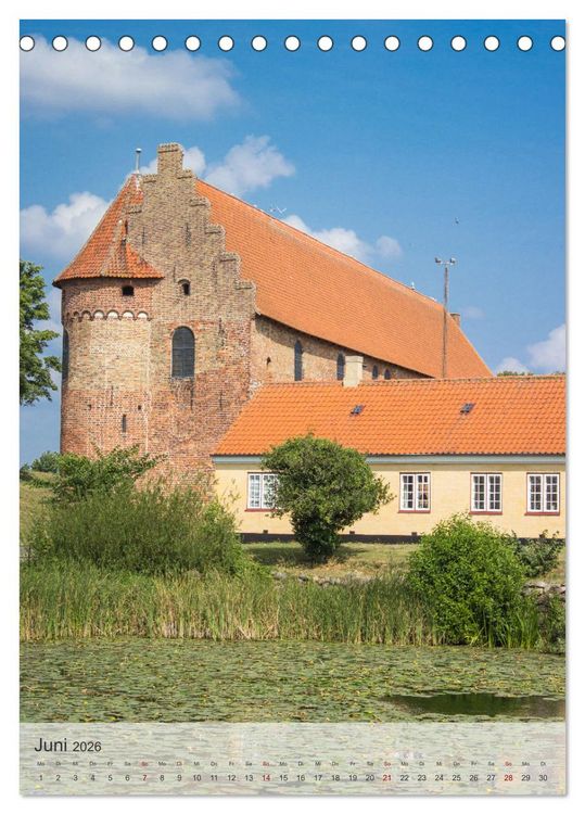 Produktbild: D&auml;nemark - Historisches F&uuml;nen (Tischkalender 2026 DIN A5 hoch), CALVENDO Monatskalender