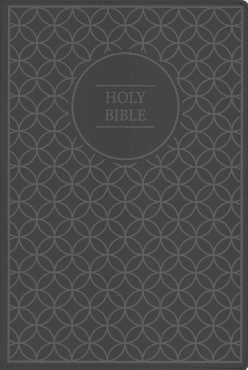 Produktbild: NIV, Value Thinline Bible, Large Print, Imitation Leather, Gray/Black