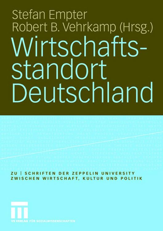 Produktbild: Wirtschaftsstandort Deutschland
