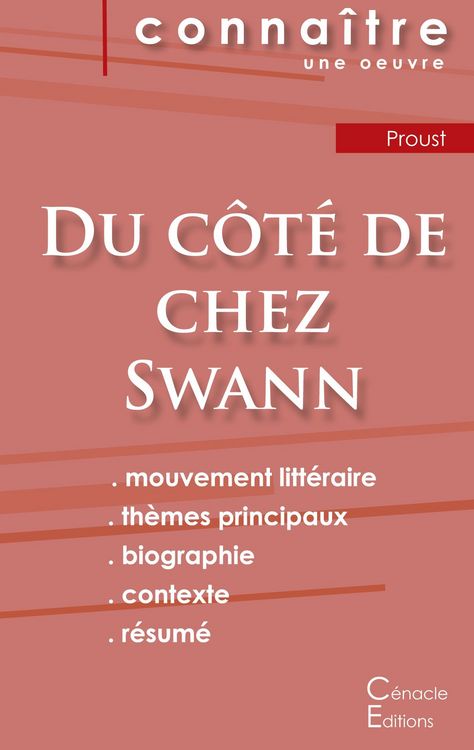 Produktbild: Fiche de lecture Du c&ocirc;t&eacute; de chez Swann de Marcel Proust (analyse litt&eacute;raire de r&eacute;f&eacute;rence et r&eacute;sum&eacute; complet)