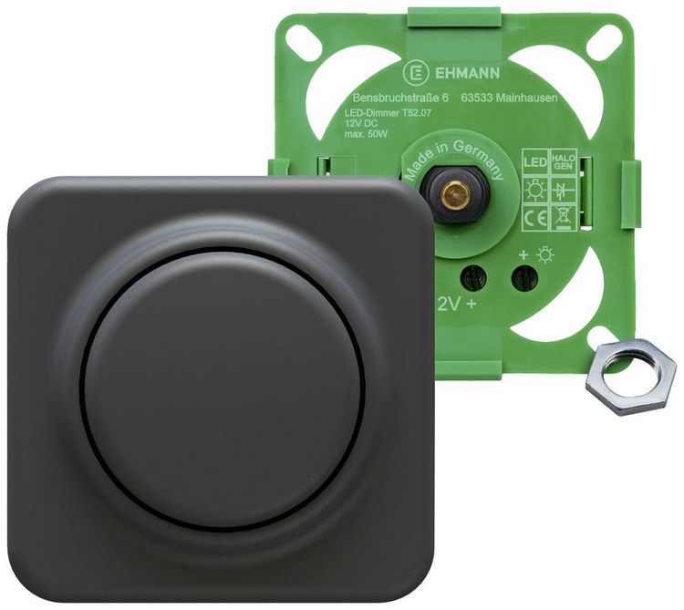 Produktbild: Ehmann 5230x0700 Drehdimmer Schwarz
