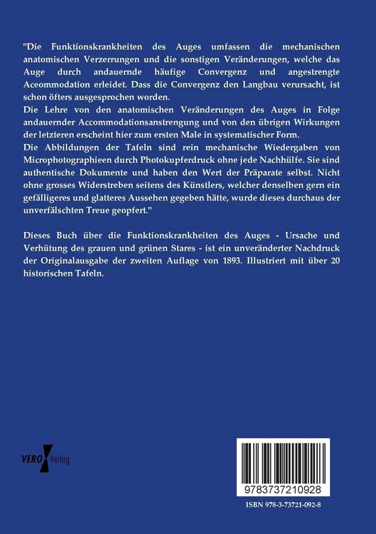 Produktbild: Die Funktionskrankheiten des Auges