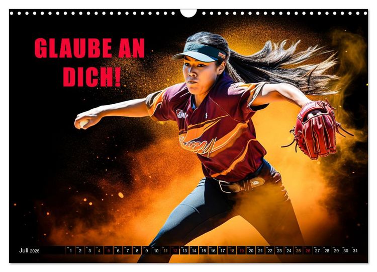 Produktbild: Baseball und Motivation (Wandkalender 2026 DIN A3 quer), CALVENDO Monatskalender