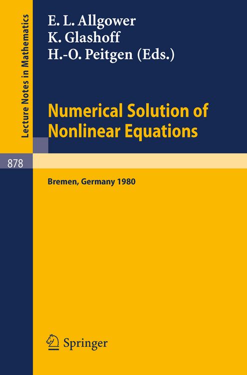Produktbild: Numerical Solution of Nonlinear Equations