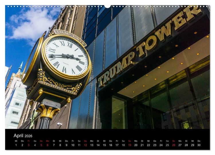 Produktbild: Herbst in New York (Wandkalender 2026 DIN A2 quer), CALVENDO Monatskalender