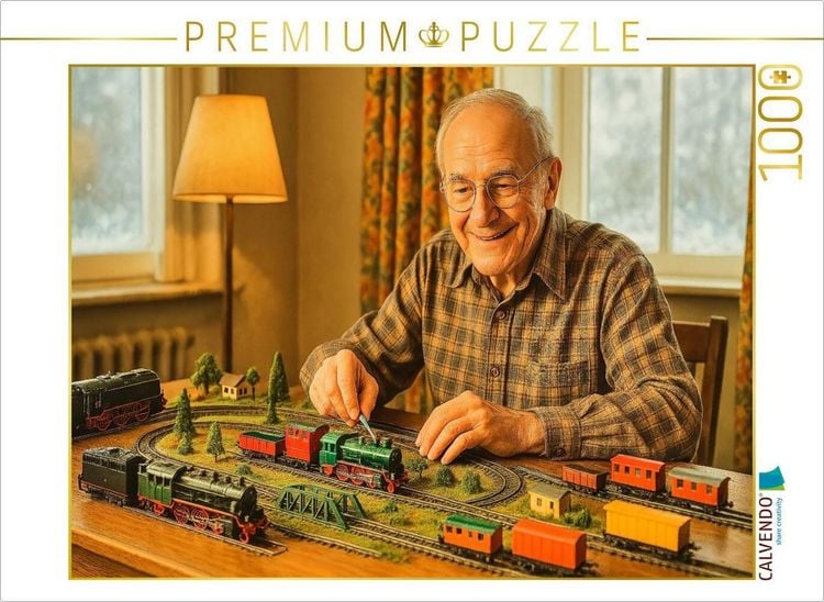 Produktbild: CALVENDO Puzzle Modellbahntr&auml;ume im Miniaturformat | 1000 Teile Lege-Gr&ouml;&szlig;e 64x48cm Foto-Puzzle f&uuml;r gl&uuml;ckliche Stunden