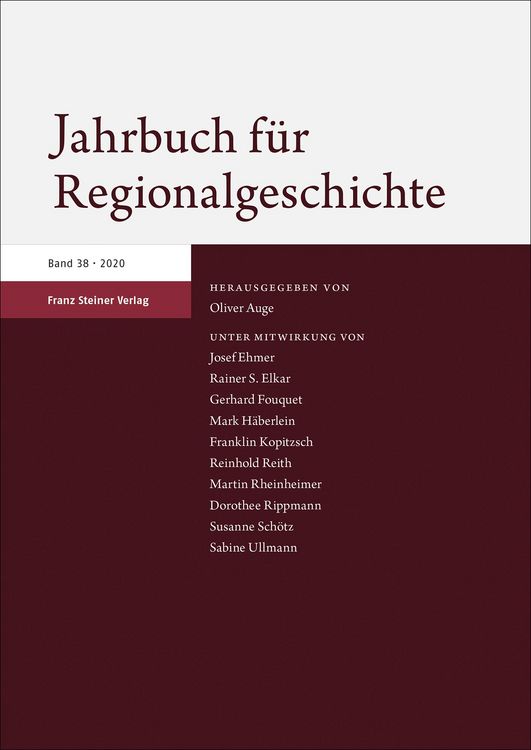Produktbild: Jahrbuch f&uuml;r Regionalgeschichte 38 (2020)