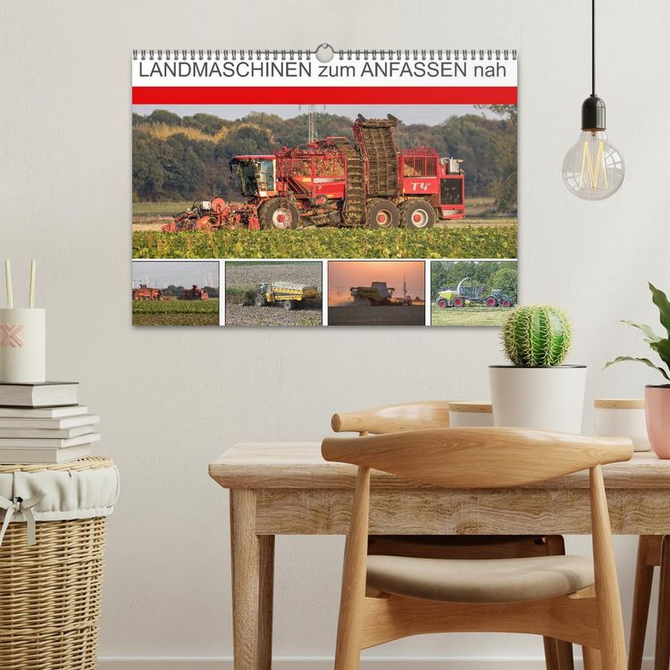 Produktbild: Landmaschinen zum Anfassen nah (Wandkalender 2026 DIN A3 quer), CALVENDO Monatskalender