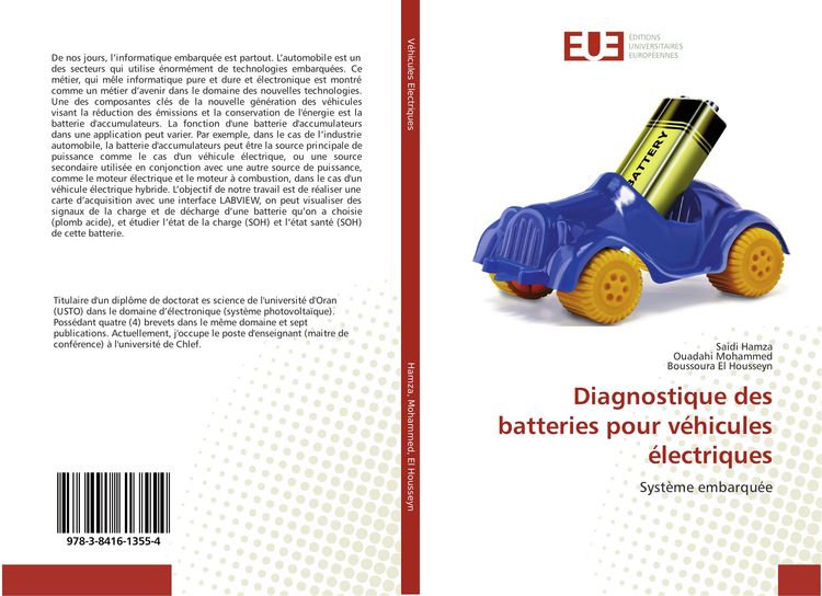 Produktbild: Diagnostique des batteries pour v&eacute;hicules &eacute;lectriques