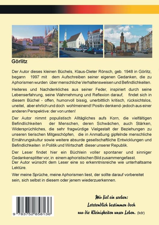 Produktbild: Aphorismen - mitten aus dem Leben gegriffen