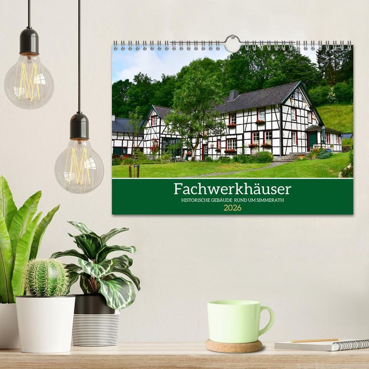 Produktbild: Fachwerkh&auml;user - Historische Geb&auml;ude rund um Simmerath (Wandkalender 2026 DIN A4 quer), CALVENDO Monatskalender