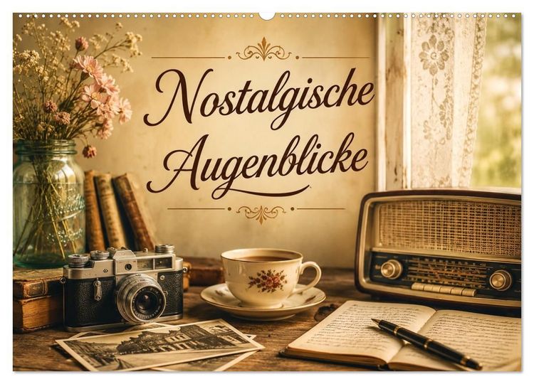 Produktbild: Nostalgische Augenblicke (Wandkalender 2027 DIN A2 quer), CALVENDO Monatskalender