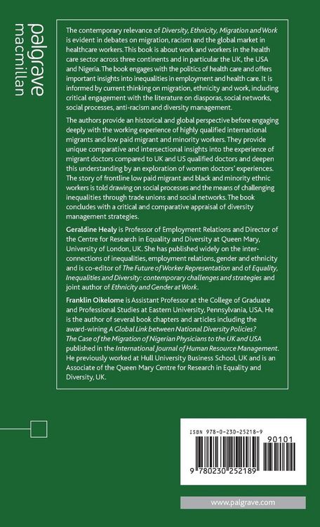 Produktbild: Diversity, Ethnicity, Migration and Work