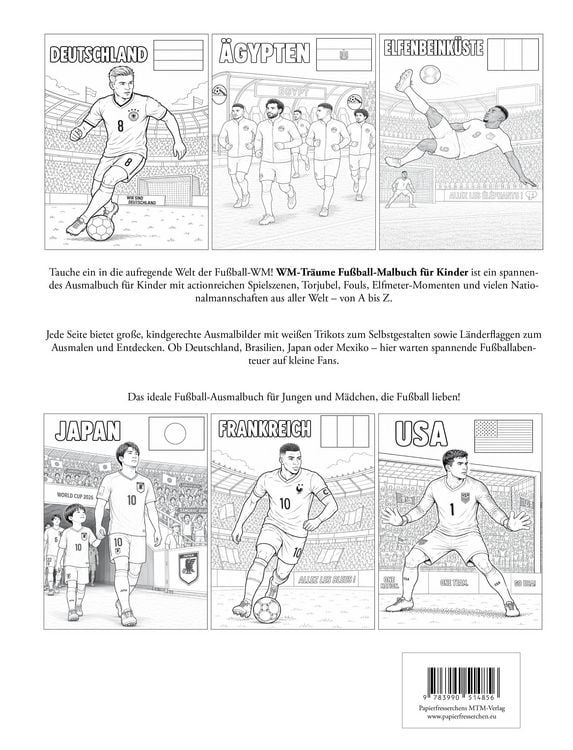 Produktbild: WM-Tr&auml;ume - Fu&szlig;ball-Malbuch f&uuml;r Kinder