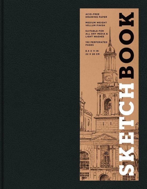 Produktbild: Sketchbook 8.5 X 11 Black Hardcover Mixed Media Sketchbook for Drawing