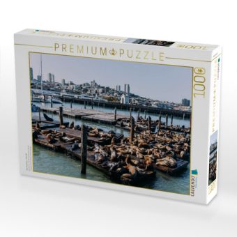 Produktbild: CALVENDO Puzzle San Francisco - Pier 39 | 1000 Teile Lege-Gr&ouml;&szlig;e 64x48cm Foto-Puzzle f&uuml;r gl&uuml;ckliche Stunden