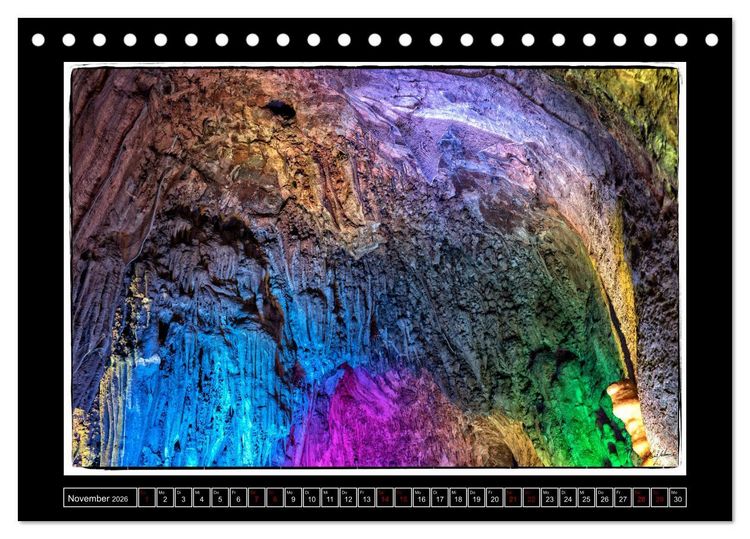 Produktbild: Tropfstein Dechenh&ouml;hle (Tischkalender 2026 DIN A5 quer), CALVENDO Monatskalender