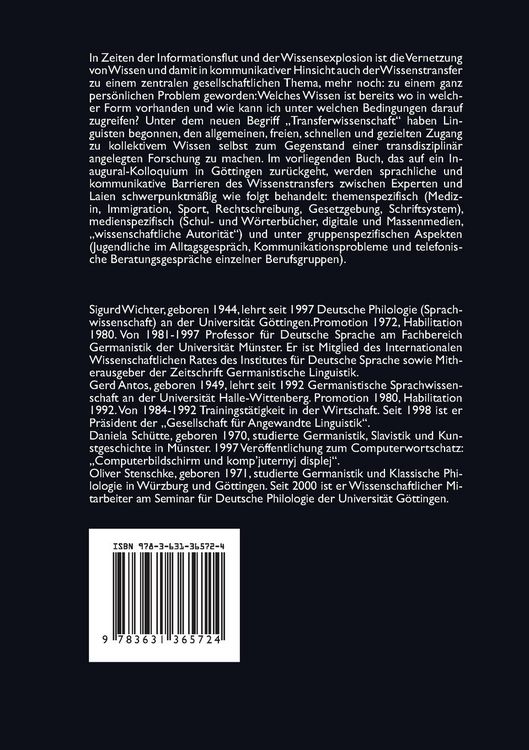 Produktbild: Wissenstransfer zwischen Experten und Laien