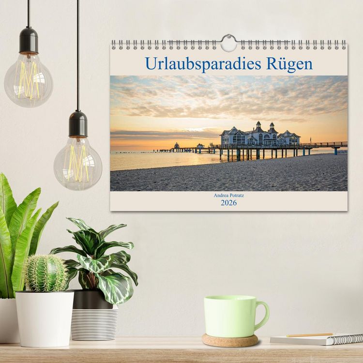 Produktbild: Urlaubsparadies R&uuml;gen (Wandkalender 2026 DIN A4 quer), CALVENDO Monatskalender