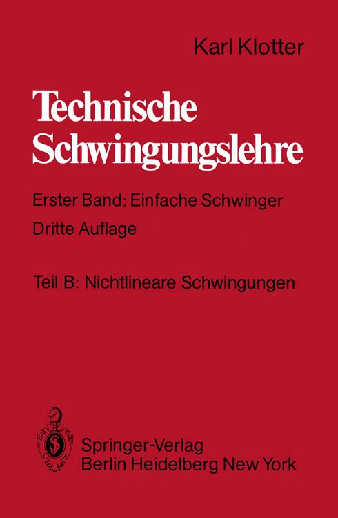 Produktbild: Teil B: Nichtlineare Schwingungen