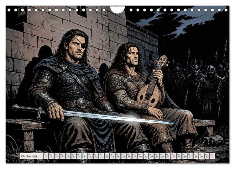 Produktbild: Die Nibelungen: Glanz und Verderben (Wandkalender 2027 DIN A4 quer), CALVENDO Monatskalender