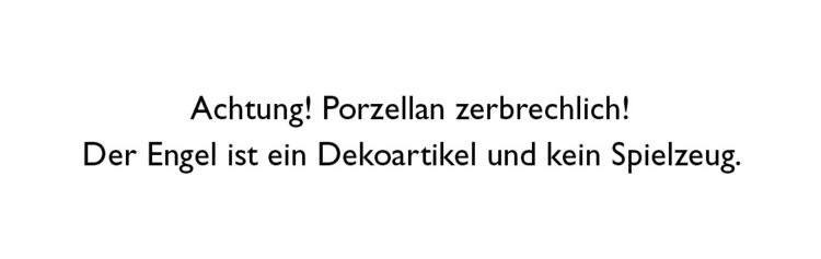 Produktbild: Engel-Anh&auml;nger aus Porzellan - Ich bin dein Engel, kleiner Schatz