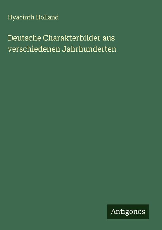 Produktbild: Deutsche Charakterbilder aus verschiedenen Jahrhunderten
