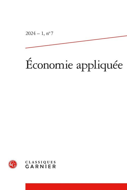 Produktbild: Economie Appliquee N.7 ; Varia
