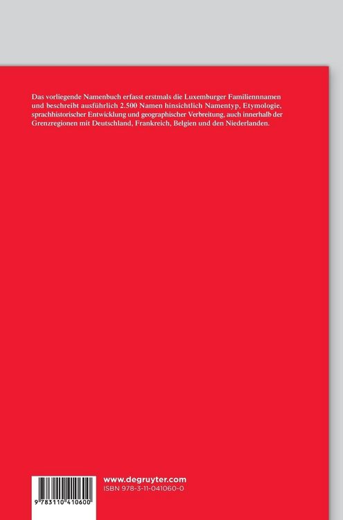 Produktbild: Luxemburger Familiennamenbuch