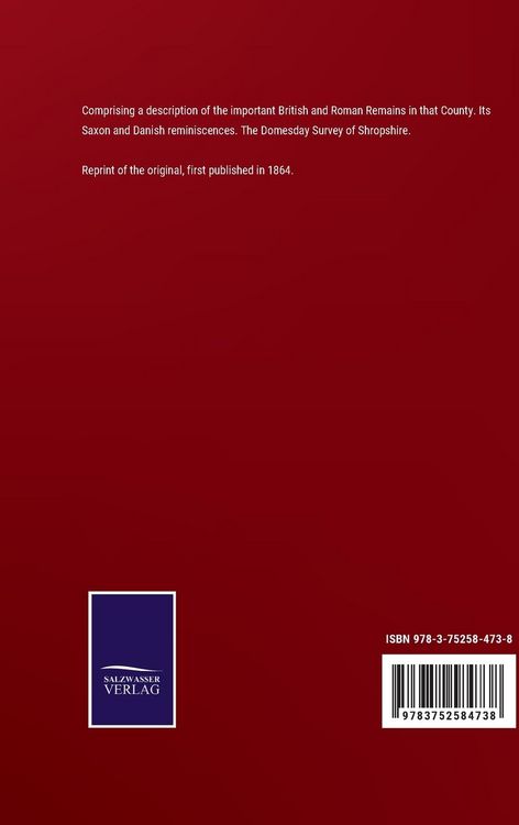 Produktbild: Shropshire, its Early History and Antiquities