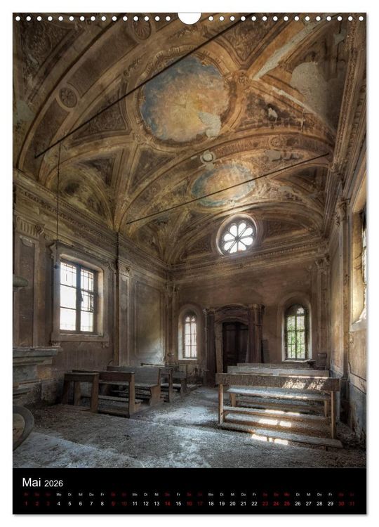 Produktbild: Lost Places - Verlassene Kirchen (Wandkalender 2026 DIN A3 hoch), CALVENDO Monatskalender